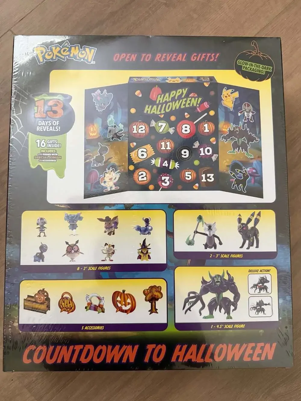 Pokemon Countdown to Halloween Advent Calendar 13 Days of Reveals 16 Gifts Insid